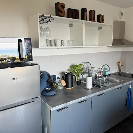 Daire Stunning Apartment, Sea View,superbe Vue Bastiya